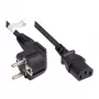 Good Connections leņķa Schuko uz IEC C13 strāvas kabelis 0.75m melns