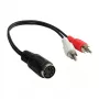 Good Connections audio adapteris 5-pin DIN ligzda uz 2x RCA spraudnis - 0.2m