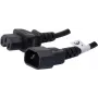 Good Connections C14 uz C15 siltās ierīces strāvas kabelis, 1,8 m, 10 A, 250 V, melns 808361
