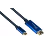 Good Connections GC 4520-CSF015B USB-C uz HDMI adaptera kabelis, 4K@60Hz, 1,5m, Melns