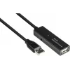 Good Connections GC-M0134 USB 2.0 pagarinātājkabelis 20 m melns ar signāla pastiprinātāju