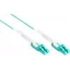 Good Connections OM3 Duplex LC/LC Uniboot optiskās šķiedras savienojuma kabelis, 50/125µm, LSZH, Aqua, 5m LW-U805LC3