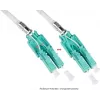 Good Connections OM3 Duplex LC/LC Uniboot optiskās šķiedras savienojuma kabelis, 50/125µm, LSZH, Aqua, 5m LW-U805LC3