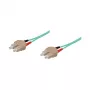 Good Connections OM3 Duplex Multimode Fiber Patch vads SC/SC, LSZH, 3m, Maināma polaritāte