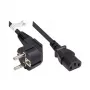 Good Connections Schuko uz IEC C13 strāvas kabelis, leņķa spraudnis, 1,5 m, melns