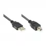 Good Connections USB 2.0 A to B kabelis, 0,25 m, melns