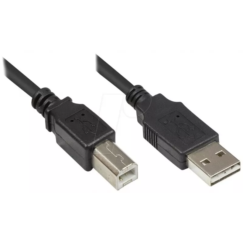 Good Connections USB 2.0 kabelis A-B 2m melns