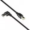 Good Connections USB 2.0 kabelis Type-A leņķveida uz Type-B - Melns - 0,5 m