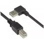 Good Connections USB 2.0 kabelis Type-A leņķveida uz Type-B - Melns - 0,5 m
