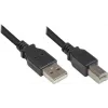 Good Connections USB 2.0 kabelis A tipa uz B tipu - Melns - 0,5m
