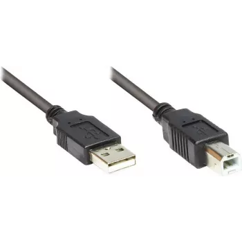 Good Connections USB 2.0 kabelis A tipa uz B tipu - Melns - 0,5m