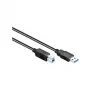 Good Connections USB 3.0 kabelis A-B melns 0.5m
