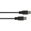 Good Connections USB 3.0 kabelis, Type-A vīrišķais uz Type-A vīrišķo, melns, 0,5 m 2712-S005