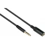 GoodConnections 3,5 mm 4 polu TRRS audio pagarinājuma kabelis, vīrišķais uz sievišķo, 3 m, melns AS-35V4B3