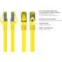 GoodConnections 40m Cat.7 S/FTP PiMF bezhalogēna RJ45 komutācijas kabelis ar aizsargu pret aizdari, dzeltens 8070R-400Y