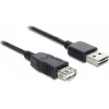 GoodConnections Alcasa 2511-EU01 USB 2.0 pagarinātājkabelis, USB-A vīrišķais uz USB-A sievišķo, 1,8 m, melns