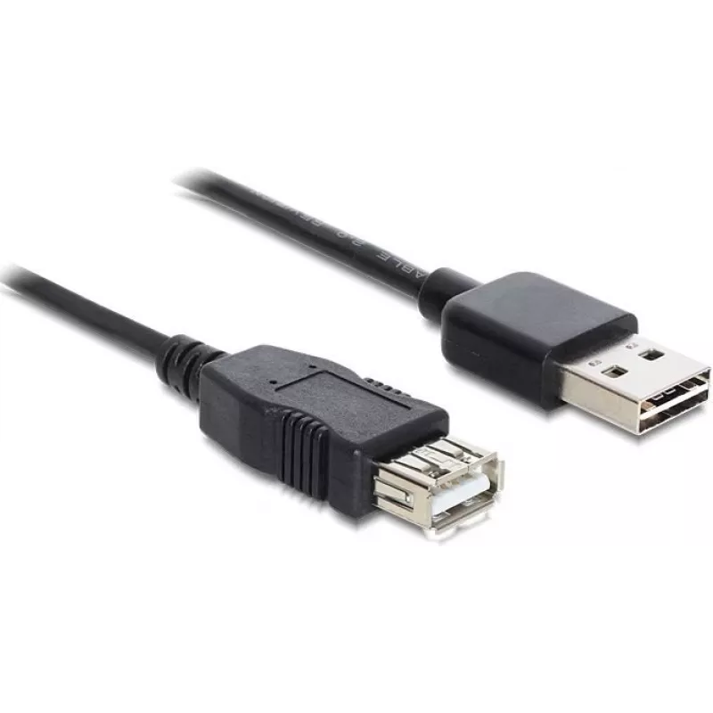 GoodConnections Alcasa 2511-EU01 USB 2.0 pagarinātājkabelis, USB-A vīrišķais uz USB-A sievišķo, 1,8 m, melns