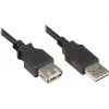 GoodConnections Alcasa 2511-EU01 USB 2.0 pagarinātājkabelis, USB-A vīrišķais uz USB-A sievišķo, 1,8 m, melns