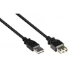 GoodConnections Alcasa 2511-EU01 USB 2.0 pagarinātājkabelis, USB-A vīrišķais uz USB-A sievišķo, 1,8 m, melns