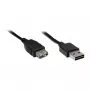 GoodConnections Alcasa 2511-EU01 USB 2.0 pagarinātājkabelis, USB-A vīrišķais uz USB-A sievišķo, 1,8 m, melns