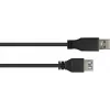 GoodConnections Alcasa 2711-S005 USB 3.1 Gen 1 pagarinājuma kabelis – USB-A vīrietis uz sievieti, 0,5 m, melns