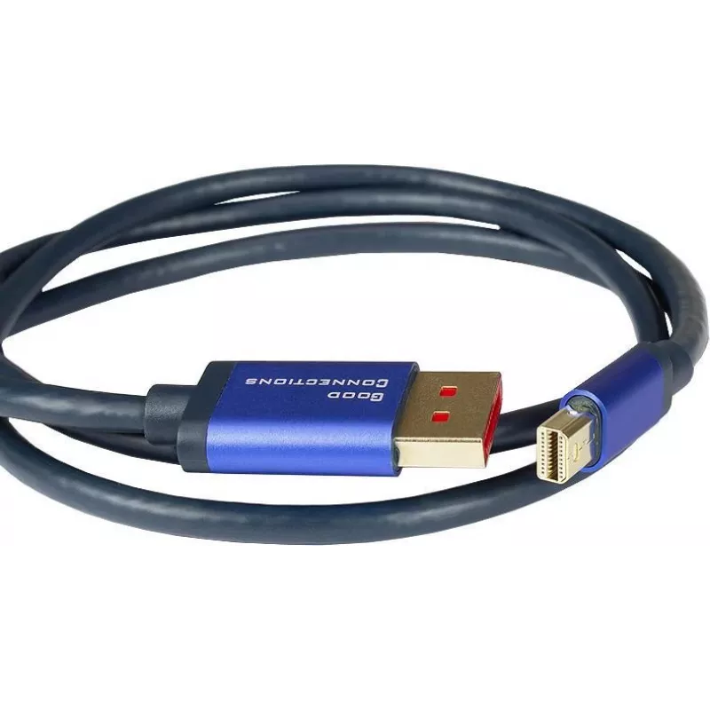 GoodConnections Alcasa 4824-SF010B Mini DisplayPort uz DisplayPort kabelis 1m zils 4K@60Hz