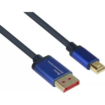 GoodConnections Alcasa 4824-SF010B Mini DisplayPort uz DisplayPort kabelis 1m zils 4K@60Hz