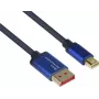 GoodConnections Alcasa 4824-SF010B Mini DisplayPort uz DisplayPort kabelis 1m zils 4K@60Hz