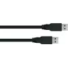 GoodConnections Alcasa UK30P-AA-030S USB 3.2 Gen 1 kabelis – USB-A uz USB-A, 3 m, melns