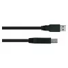 GoodConnections Alcasa UK30P-AB-005S USB 3.2 Gen 1 kabelis, USB-A uz USB-B, 0,5 m, melns