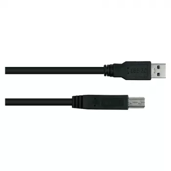 GoodConnections Alcasa UK30P-AB-005S USB 3.2 Gen 1 kabelis, USB-A uz USB-B, 0,5 m, melns