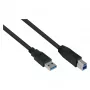 GoodConnections Alcasa UK30P-AB-005S USB 3.2 Gen 1 kabelis, USB-A uz USB-B, 0,5 m, melns