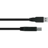 GoodConnections Alcasa USB 3.2 Gen 1 kabelis A uz B 1.8m melns