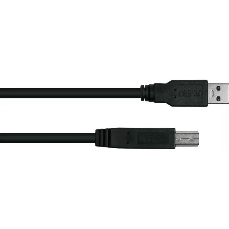 GoodConnections Alcasa USB 3.2 Gen 1 kabelis A uz B 1.8m melns