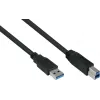 GoodConnections Alcasa USB 3.2 Gen 1 kabelis A uz B 1.8m melns