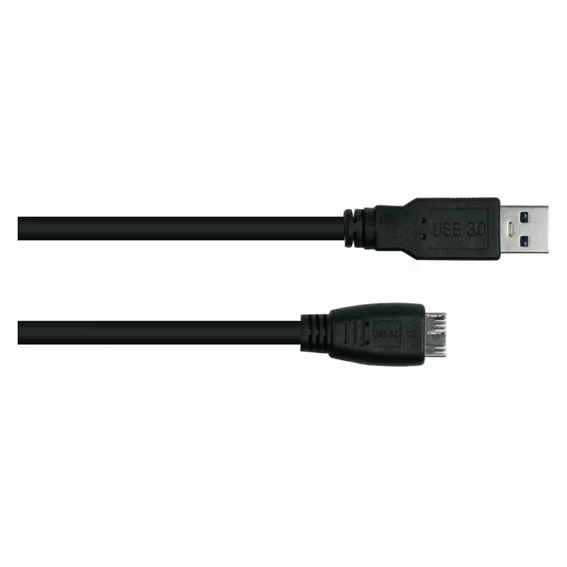 GoodConnections Alcasa USB 3.2 Gen 1 kabelis, USB-A uz Micro-B, 1,8 m, melns