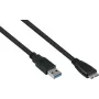 GoodConnections Alcasa USB 3.2 Gen 1 kabelis, USB-A uz Micro-B, 3 m, melns UK30P-AMB-030S
