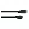 GoodConnections Alcasa USB 3.2 Gen 1 kabelis, USB-A uz Micro-USB B, 1 m, melns