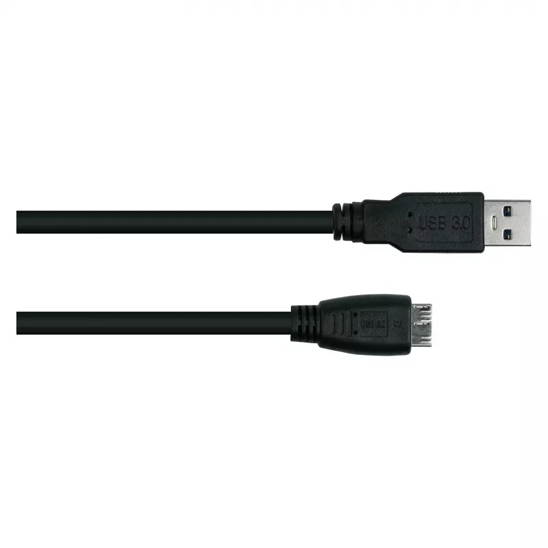 GoodConnections Alcasa USB 3.2 Gen 1 kabelis, USB-A uz Micro-USB B, 1 m, melns