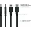 GoodConnections Alcasa USB 3.2 Gen 1 kabelis, USB-A uz Micro-USB B, 1 m, melns