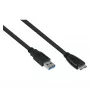 GoodConnections Alcasa USB 3.2 Gen 1 kabelis, USB-A uz Micro-USB B, 1 m, melns