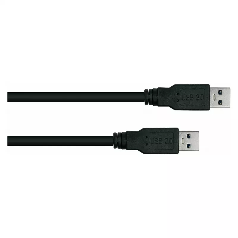 GoodConnections Alcasa USB 3.2 Gen 1 Type-A uz Type-A plāksterkabelis 0.5 m melns (UK30P-AA-005S)