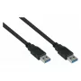 GoodConnections Alcasa USB 3.2 Gen 1 Type-A uz Type-A plāksterkabelis 0.5 m melns (UK30P-AA-005S)