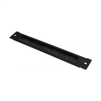 GoodConnections Brush Strip 380 mm x 57 mm Good Connections 19 inch sienas korpusam FLAT-Pack (GC-RFxxxS), dziļi melns (RAL 9005)