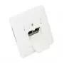 GoodConnections Cat.6A tīkla sienas kontaktligzda 2xRJ45 ekranēta, iegremdēta, vertikāla kabeļa ievade, signālbaltā RAL9003