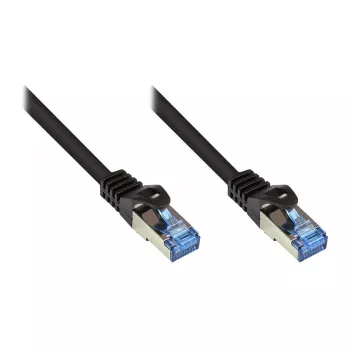 GoodConnections Cat.6A S/FTP Patch Cable ar RNS fiksatora aizsardzību, 20m, melns