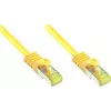 GoodConnections Cat.7 RJ45 komutācijas kabelis - 25 m, dzeltens, S/FTP PiMF, bez halogēna, 600 MHz (8070R-250Y)