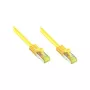 GoodConnections Cat.7 RJ45 komutācijas kabelis - 25 m, dzeltens, S/FTP PiMF, bez halogēna, 600 MHz (8070R-250Y)