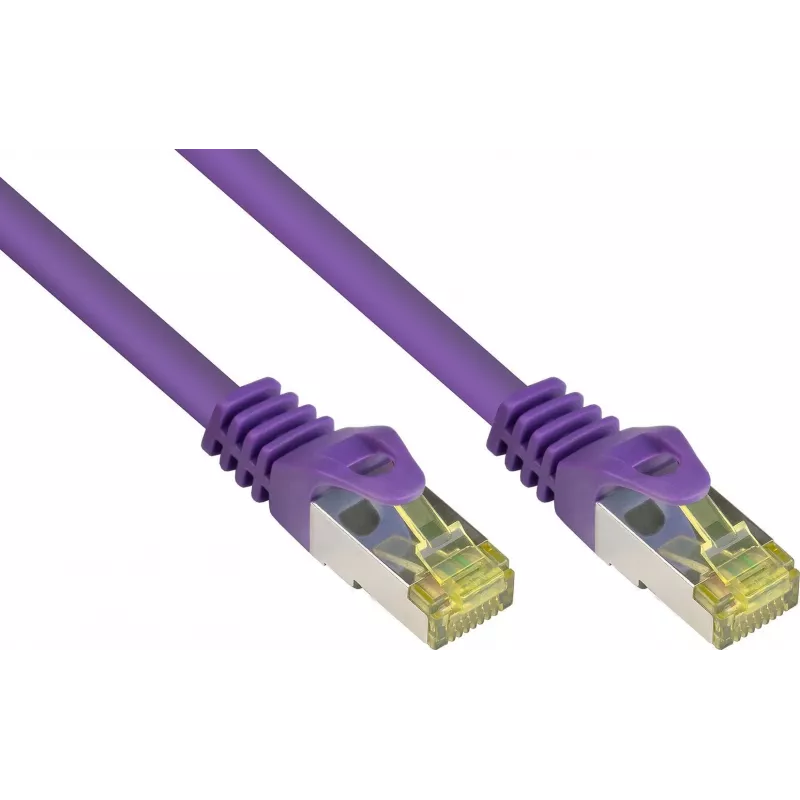 GoodConnections Cat.7 S/FTP tīkla kabelis ar RNS® fiksatora aizsardzību, 40 m, violets 8070R-400V