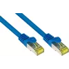 GoodConnections Cat.7 S/FTP RJ45 tīkla kabelis, 15m, zils, bez halogēniem, 600MHz, aizsargāta aizbīdņa fiksācija 8070R-150B